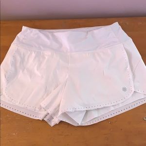 White Athleta shorts